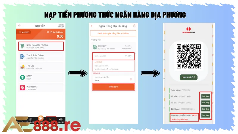 Qua hình thức ngân hàng địa phương